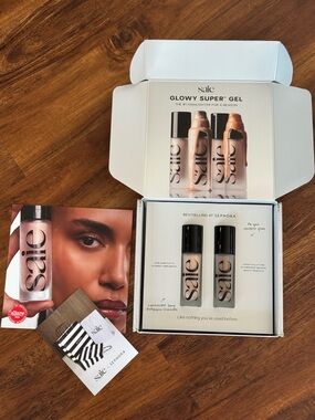 SAIE GLOWY SUPER GEL BOTH FULL SIZE AND BRANDNEW• check photos for more
